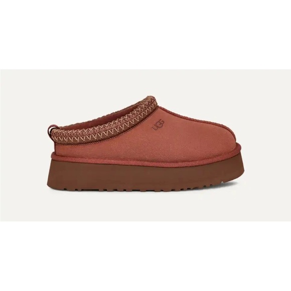 UGG Women's Tazz Slipper in Red Jasper Size 8 Woman’s Shoes Platform - Picture 3 of 8